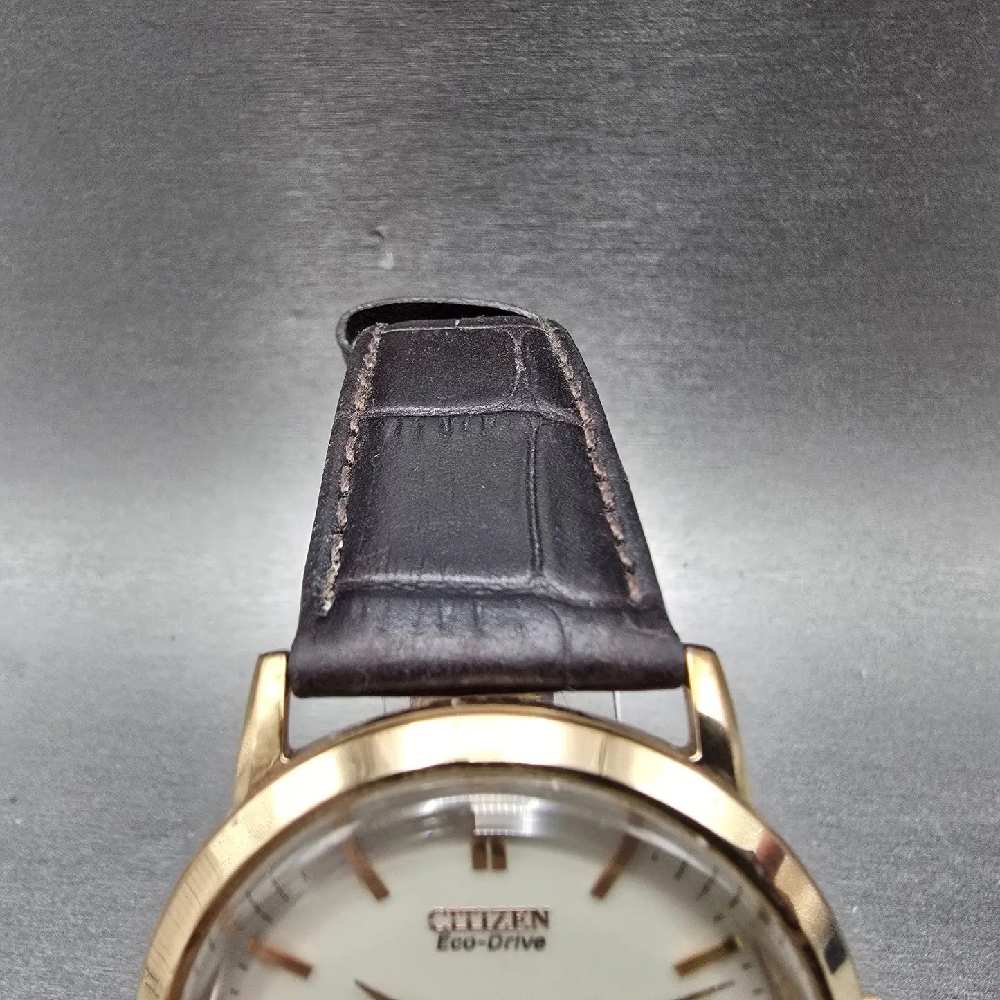 Citizen Eco-Drive Watch Men 40mm White Dial Rose Gold Tone Date E111-S079748 Run4