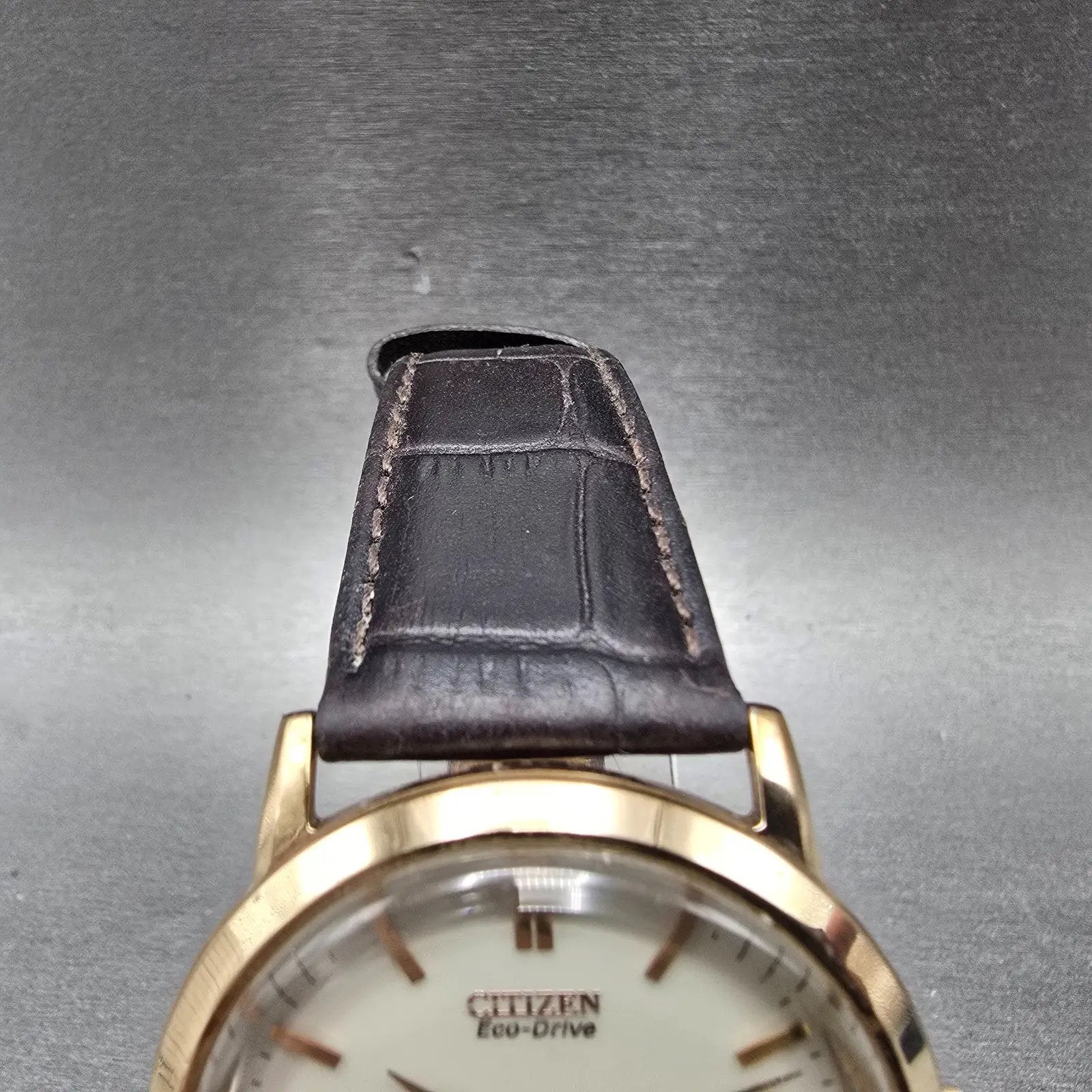 Citizen Eco-Drive Watch Men 40mm White Dial Rose Gold Tone Date E111-S079748 Run4