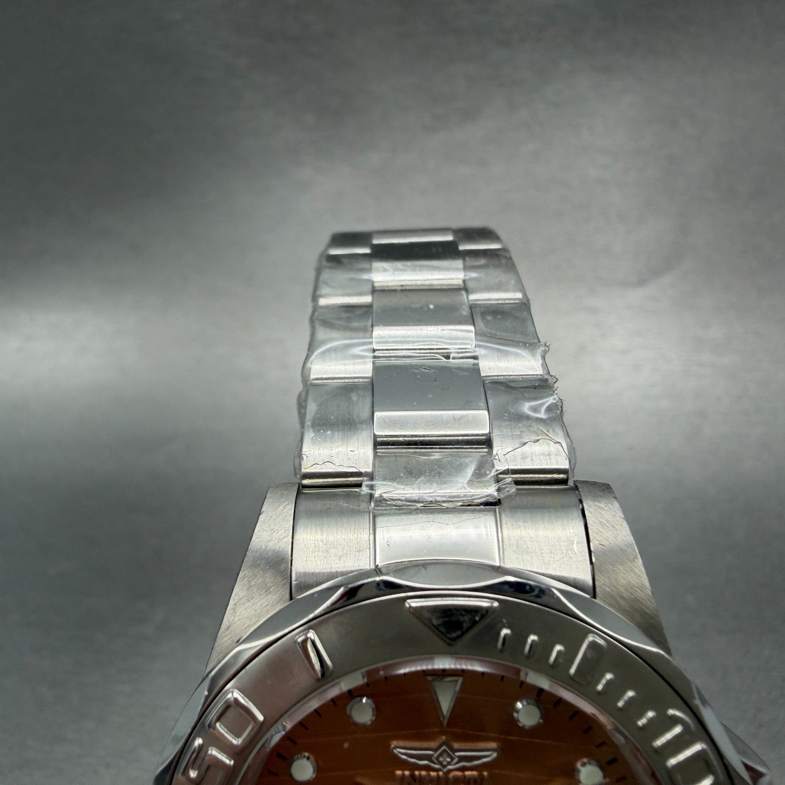Invicta Pro Diver Watch Men 38mm Rose Dial Steel Date Automatic Runs 22514