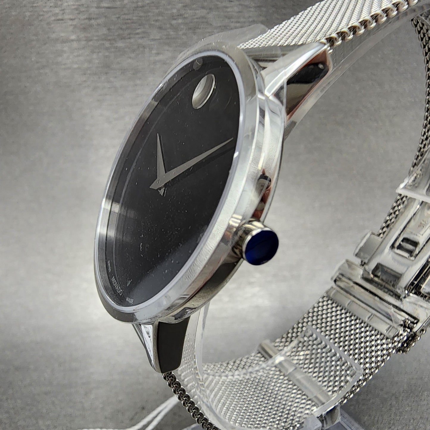 Movado Museum Classic Watch Men 39mm Black Dial Stainless steel Round 06072194