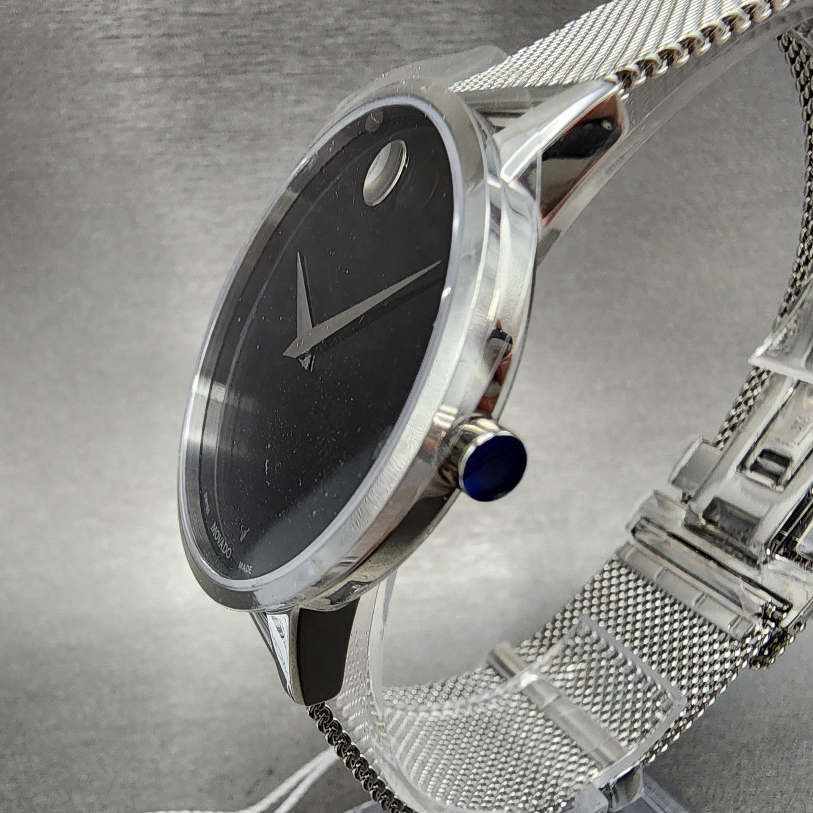 Movado Museum Classic Watch Men 39mm Black Dial Stainless steel Round 06072194