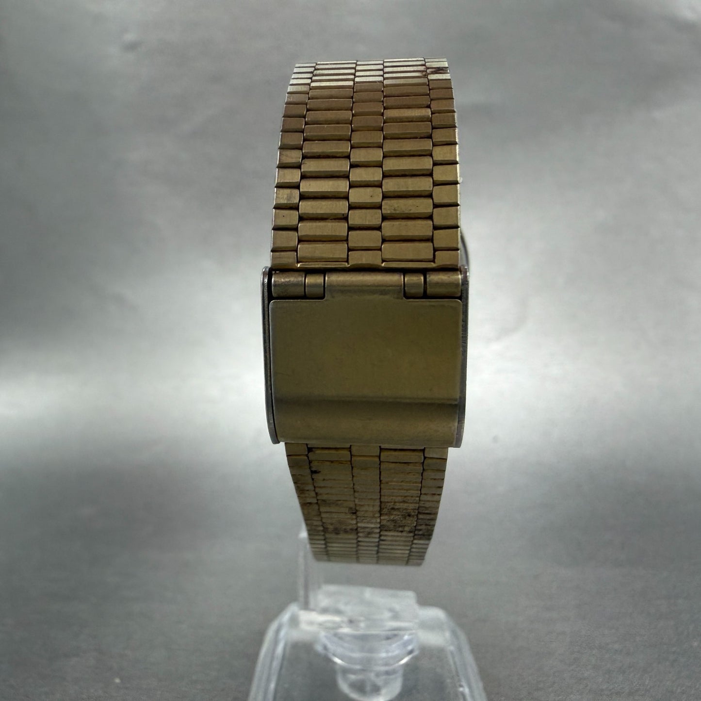 Rado Custom Watch Men 34mm Gold Dial Gold Tone Oval 713.5055.2 New Battery7