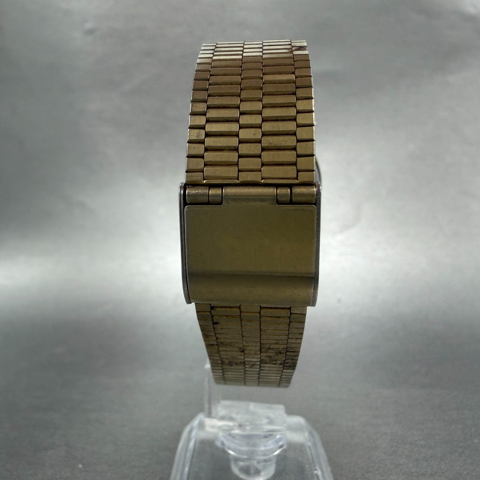 Rado Custom Watch Men 34mm Gold Dial Gold Tone Oval 713.5055.2 New Battery7