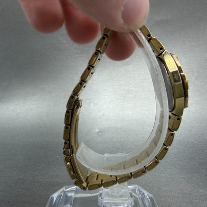 Seiko Coutura Watch Women 23mm Gray Dial Gold Tone 1N01-0lE0 New Battery ABC8