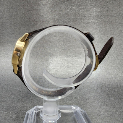 Omega De Ville Watch Women 22mm Gold Dial 10K Gold Filled Round 5910051 PARTS7