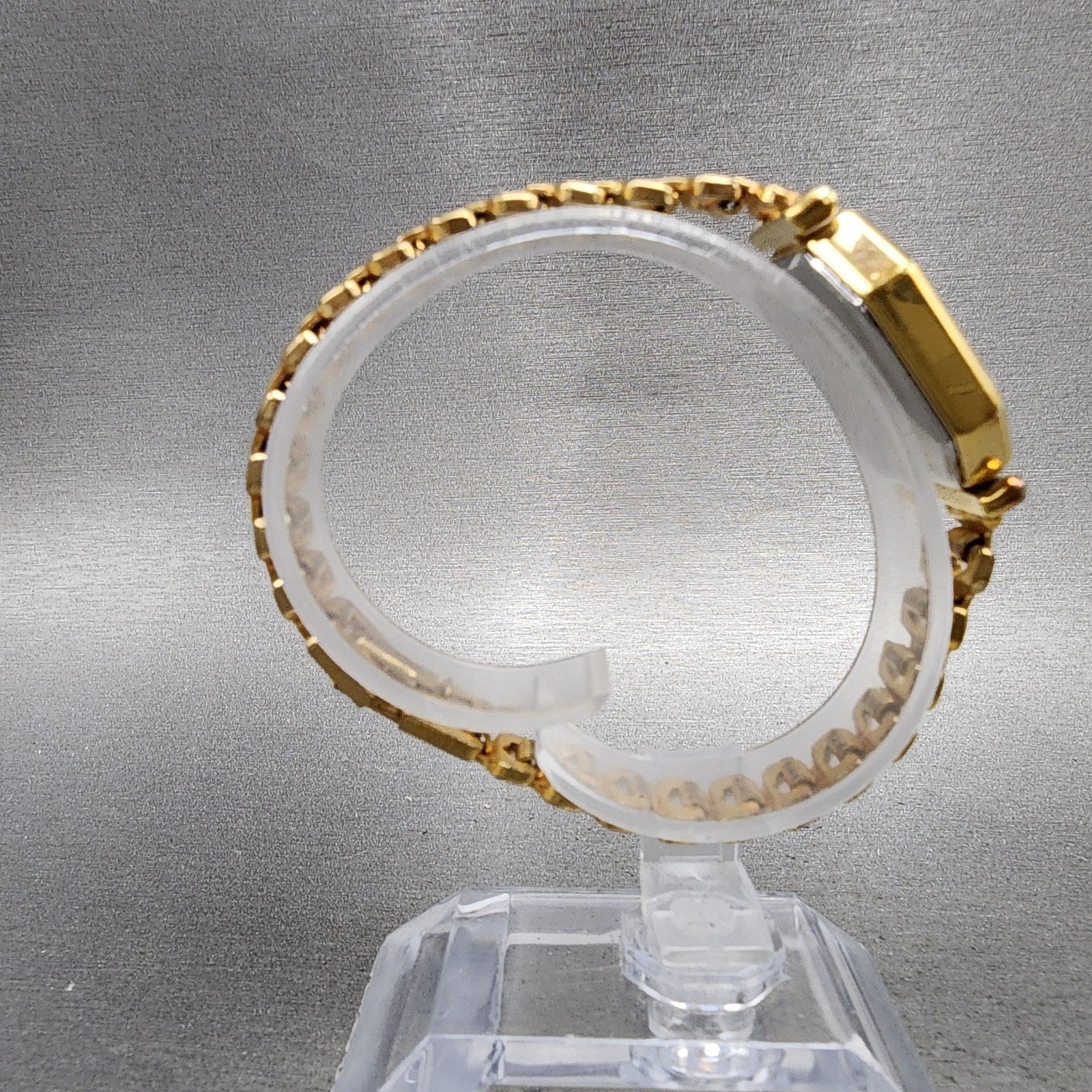 Longines Watch Women 24mm Black Dial Gold Plated Manual Wind Runs Octagon VTG8
