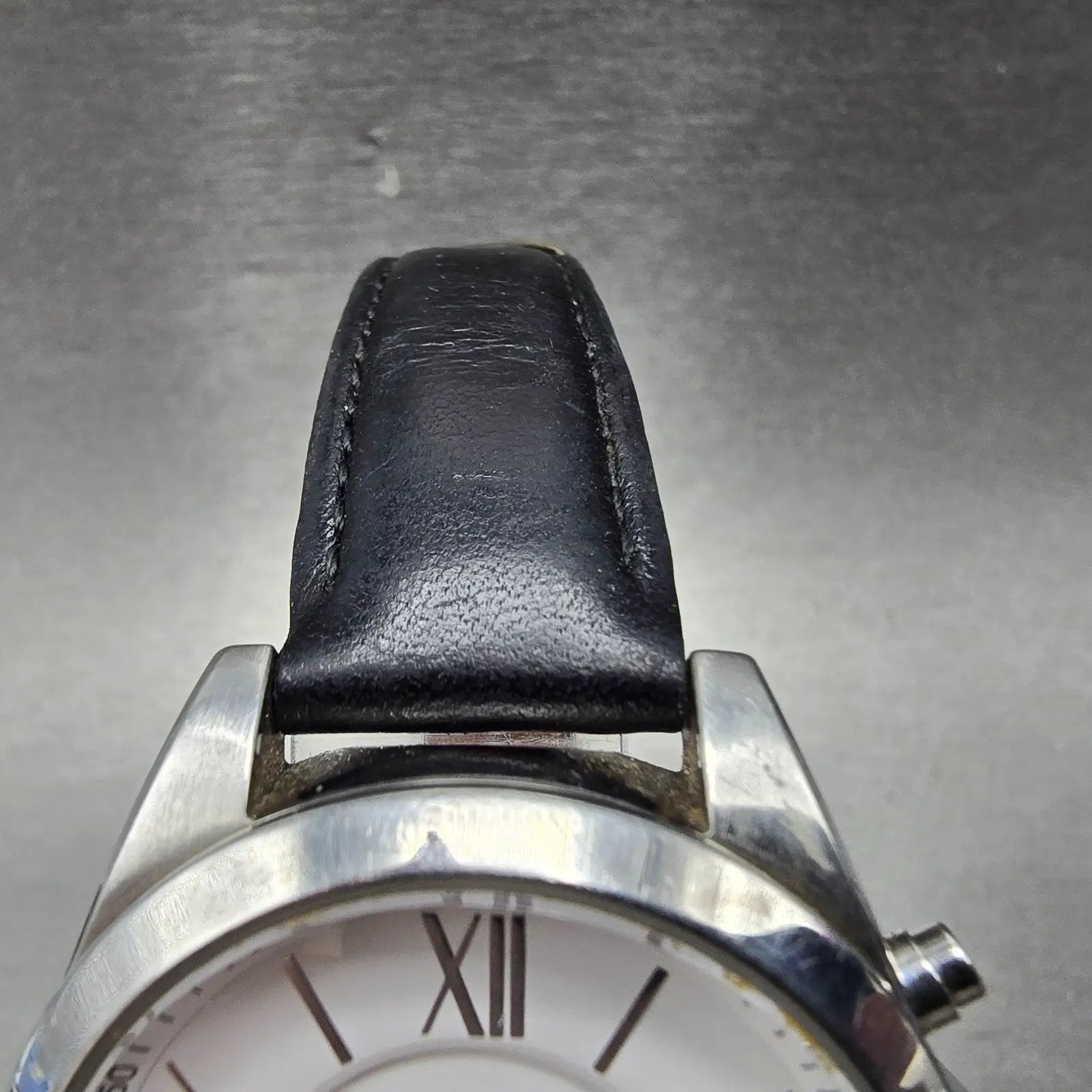 Fossil Chronograph Watch Women 36mm White Dial Silver Tone BQ3122 New Battery4
