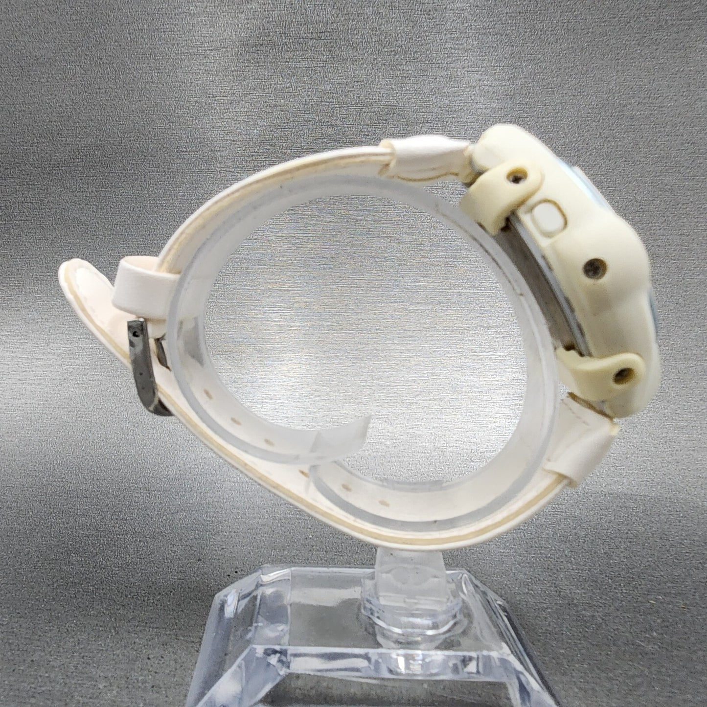 Casio BabyG BGC100 Watch Women 38mm Digital White Tone Round New Battery9