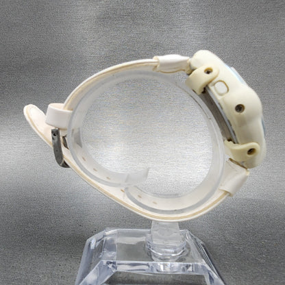 Casio BabyG BGC100 Watch Women 38mm Digital White Tone Round New Battery9