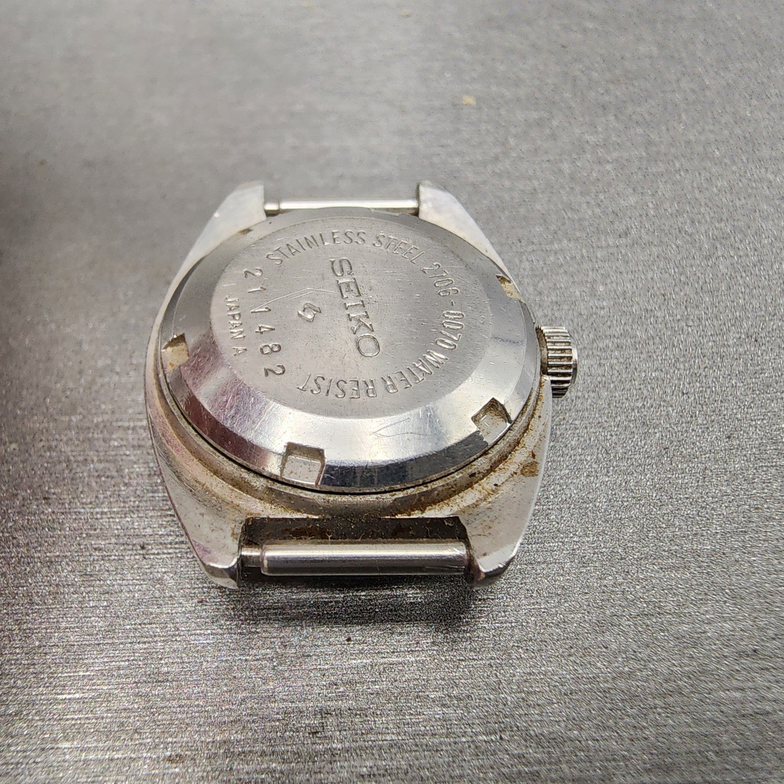 Seiko Automatic Watch Women 24mm Gray Dial Silver Tone Daydate 27060070 PARTS10