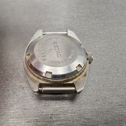 Seiko Automatic Watch Women 24mm Gray Dial Silver Tone Daydate 27060070 PARTS10