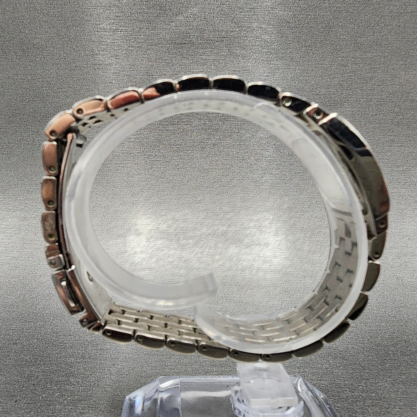 Caravelle Bulova Watch Women 20mm White Dial Silver Tone Rectangle 43L48 NewBatt8