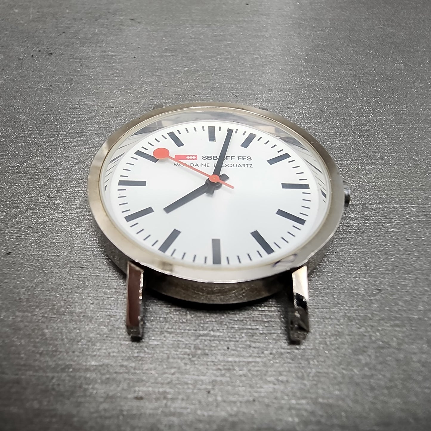 Mondaine Ecoquartz Watch Women 33mm White Dial Silver Tone Round PARTS3