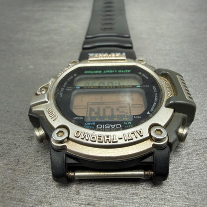Casio Pro Trek PRT-30 Watch Men 47mm Digital Silver Alti Thermo READ!!! New Batt6