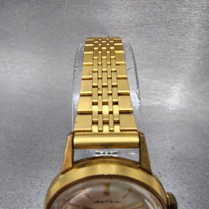 Seiko Chourus Watch Women 25mm Silver Dial Gold Tone Manual Wind Runs Vintage4
