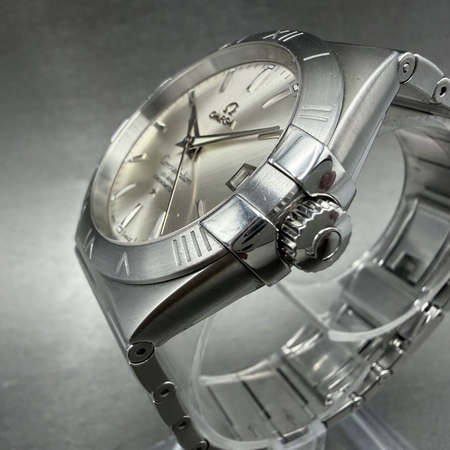 Omega Constellation Watch Men 38mm Silver Dial Stainless Steel Date Automatic1