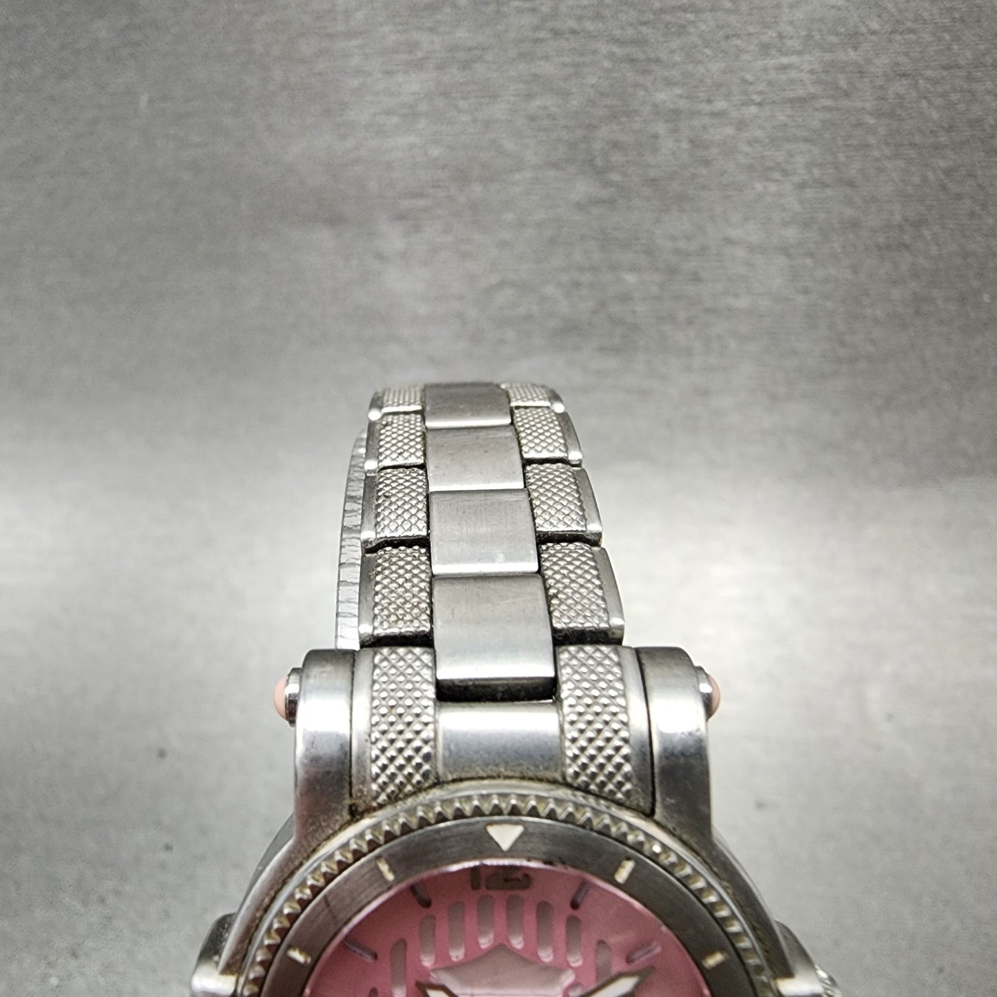Bulova Harley Davidson Watch Women 28mm Pink Dial Silver Tone 76L144 New Battery4