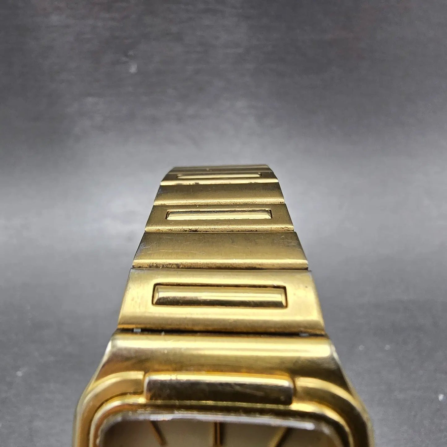 Citizen CQ Tank Watch Men 26mm Champagne Dial Gold Tone 6031-S16890 New Battery4