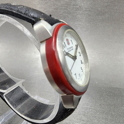 Victorinox Swiss Watch Women 28mm White Dial Steel Date Round 25547 PARTS3