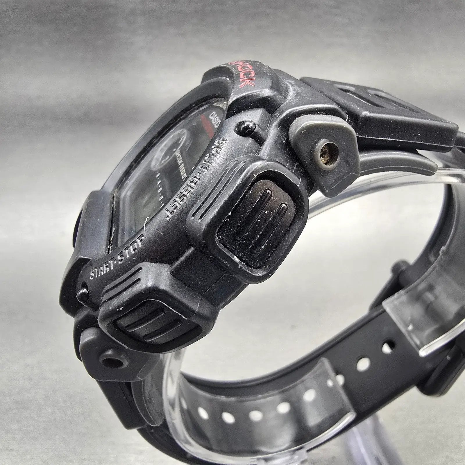 Casio G-Shock DW-9000 Watch Men 47mm Black Dial Black Tone Alarm Chrono New Batt2