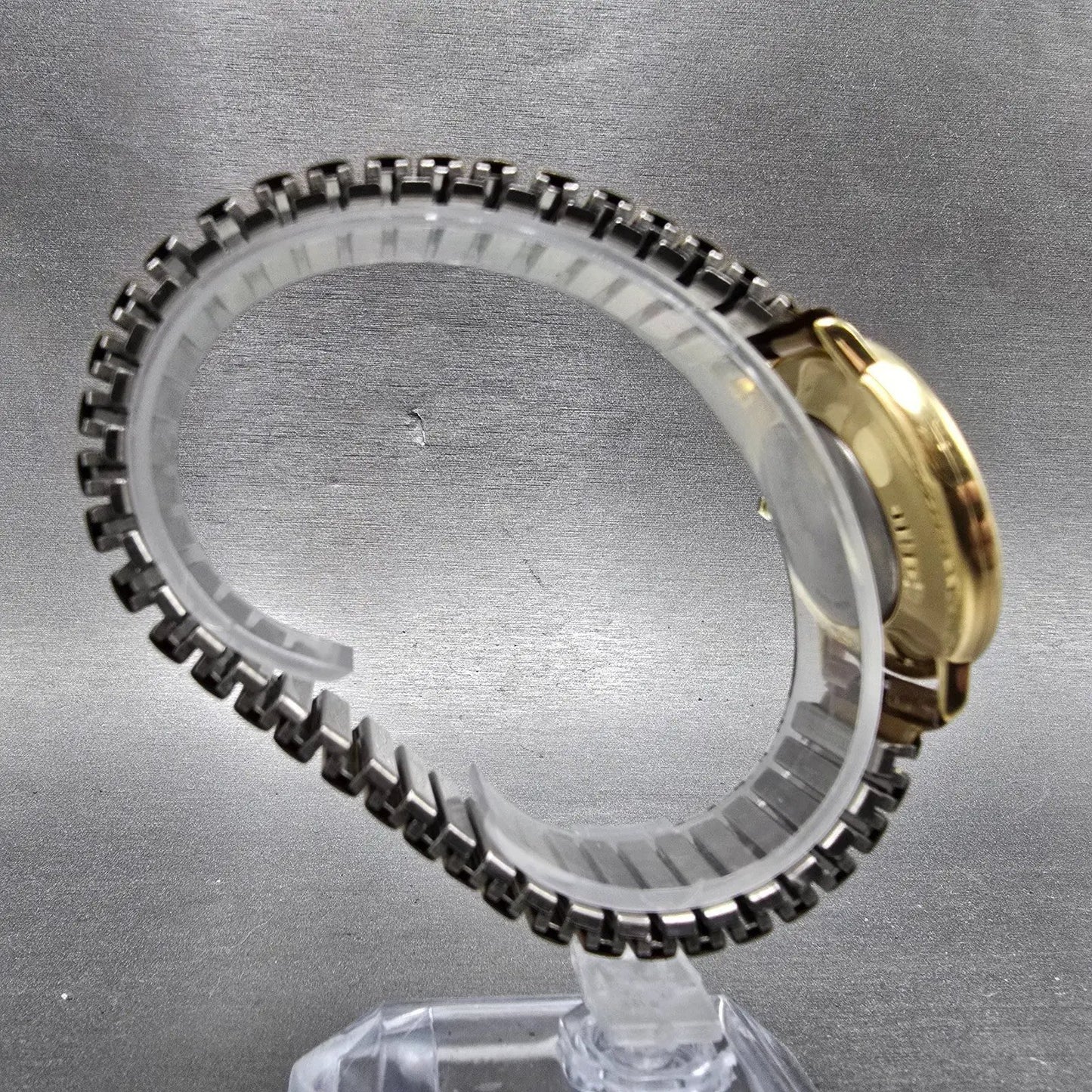 Wittnauer Watch Men 33mm White Dial Gold Tone Round New Battery Vintage9