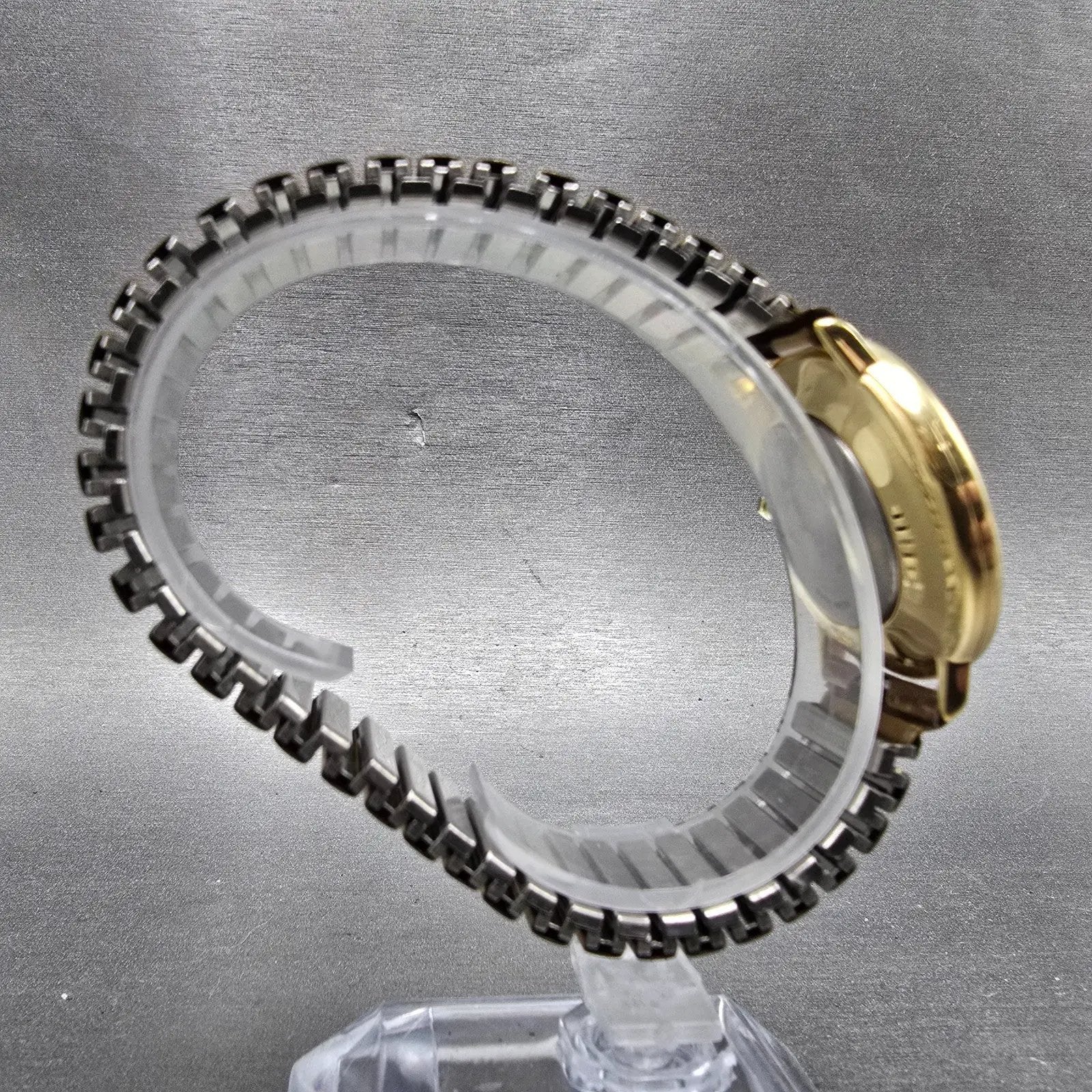 Wittnauer Watch Men 33mm White Dial Gold Tone Round New Battery Vintage9