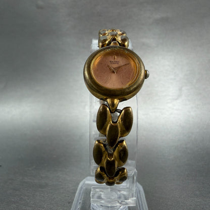 Seiko Watch Women 19mm Pink Dial Gold Tone Round 4N00-1138 New Battery Vintage5