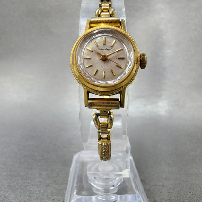 Seiko Angel Watch Women 20mm Cream Dial Gold Plated Manual Wind 10040090 Runs5