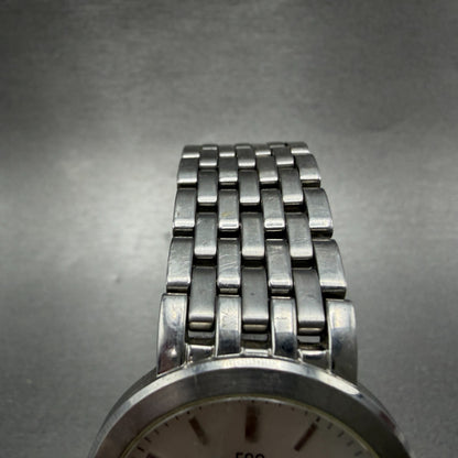 ESQ Watch Men 35mm Silver Dial Silver Tone Date Round E5197 Bracelet New Battery4