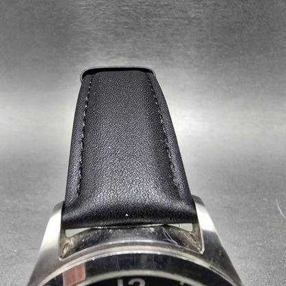 Citizen Eco-Drive Watch Men 43mm Black Dial Silver Date B690-S066387 Runs JP4