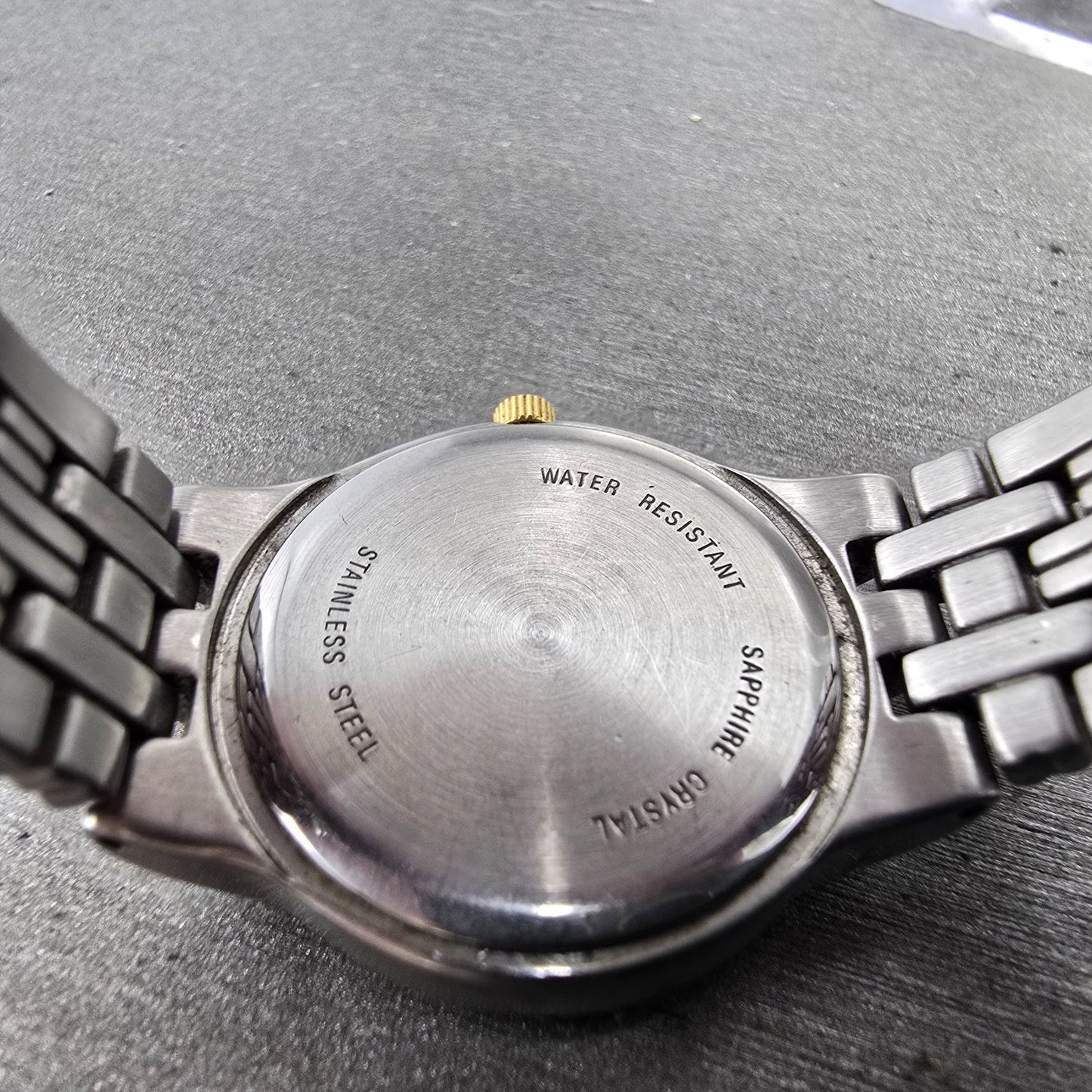 Wittnauer Laureate Watch Women 25mm White Dial Two Tone Date Round New Battery P10