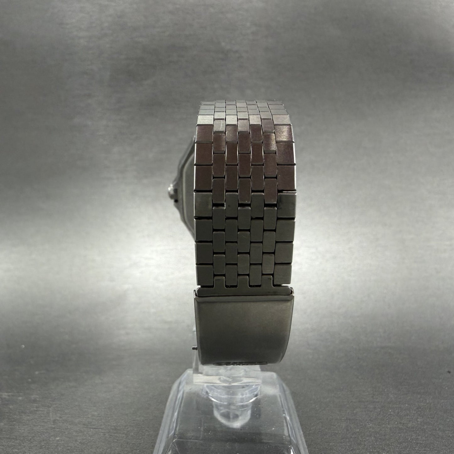 Seiko Chronos Watch Men 32mm Silver Dial Silver Tone Daydate 7433-5010 PARTS8