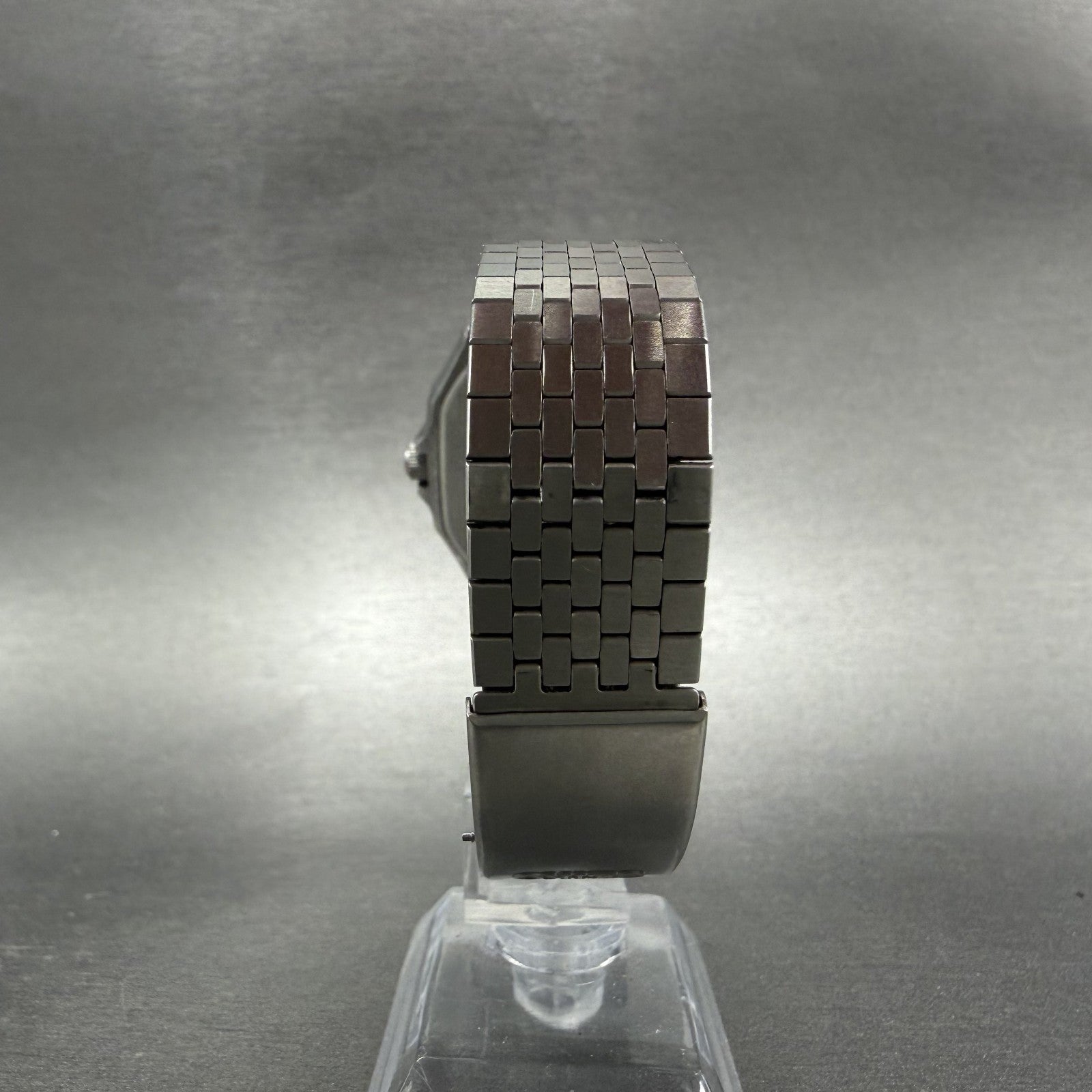 Seiko Chronos Watch Men 32mm Silver Dial Silver Tone Daydate 7433-5010 PARTS8