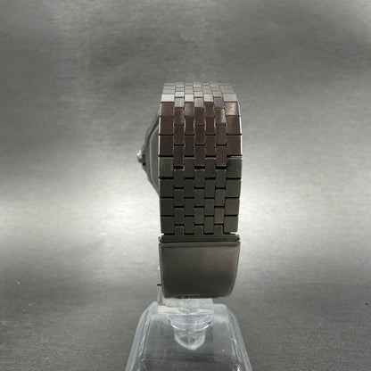 Seiko Chronos Watch Men 32mm Silver Dial Silver Tone Daydate 7433-5010 PARTS8