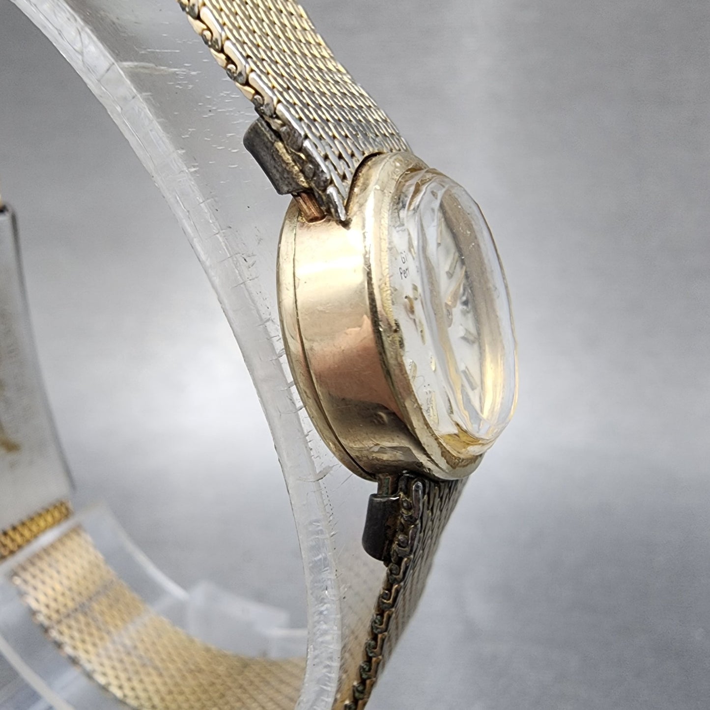 Girard Perragaux Watch Women 15mm White Dial 10K Gold Filled Manual Wind Runs3