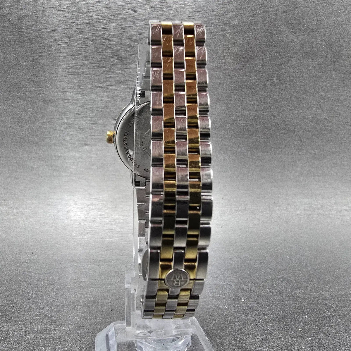 Raymond Weil Toccata Watch Women 29mm MOP Dial Two Tone Date 5988 New Battery CH10