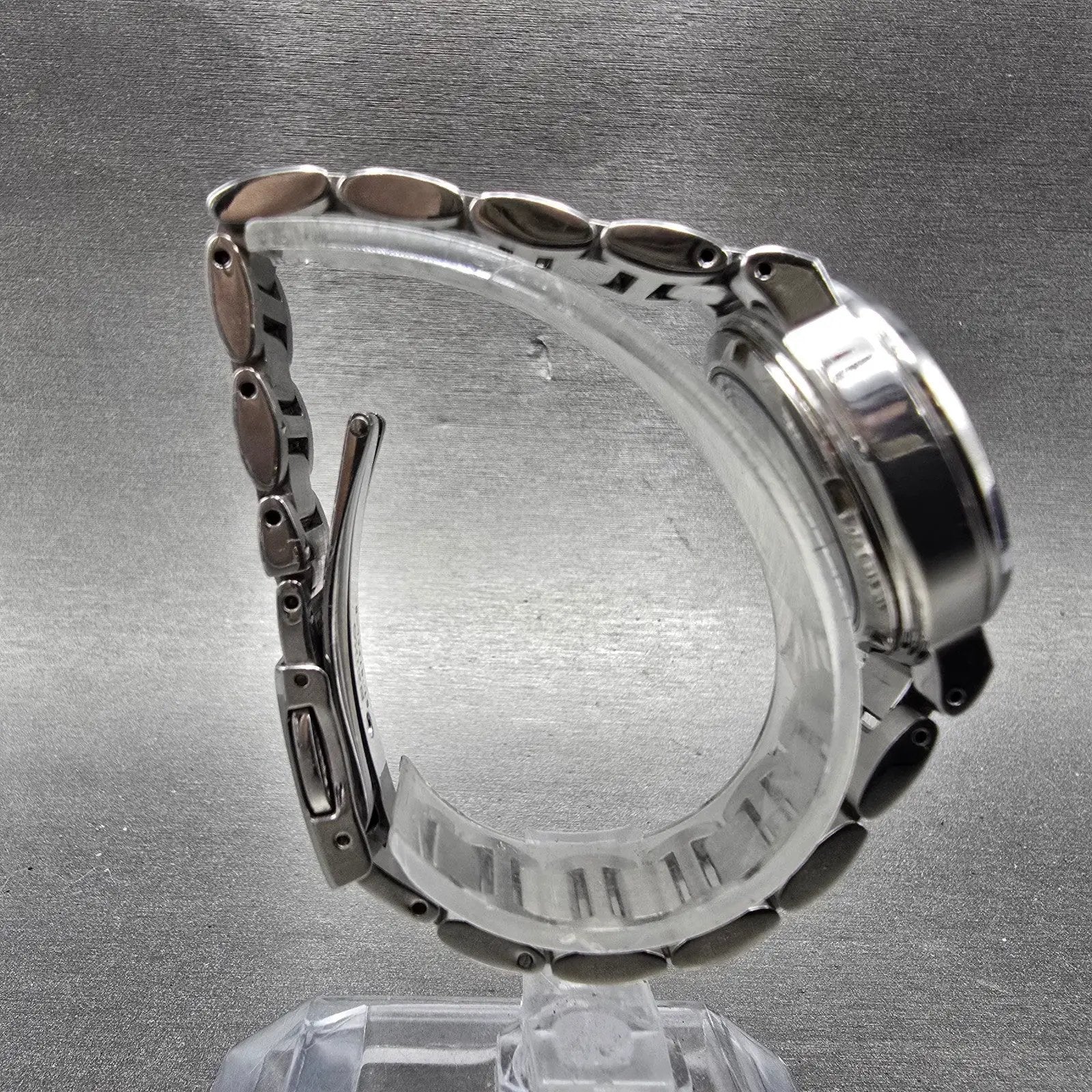 Seiko Lukia Solar Watch Women 30mm Brown Dial Silver Tone Atomic Round PARTS!!!!9