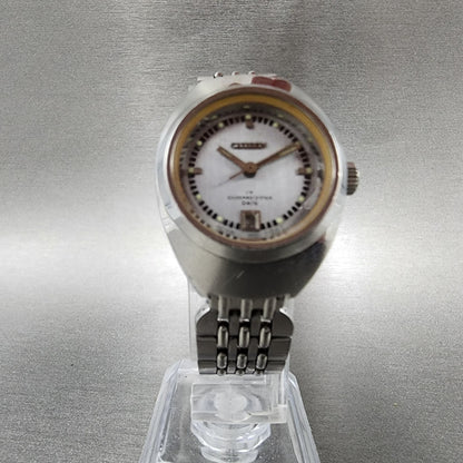 Citizen Cosmostar Watch Women 24mm Gray Dial Silver Tone Date Manual E10633-K