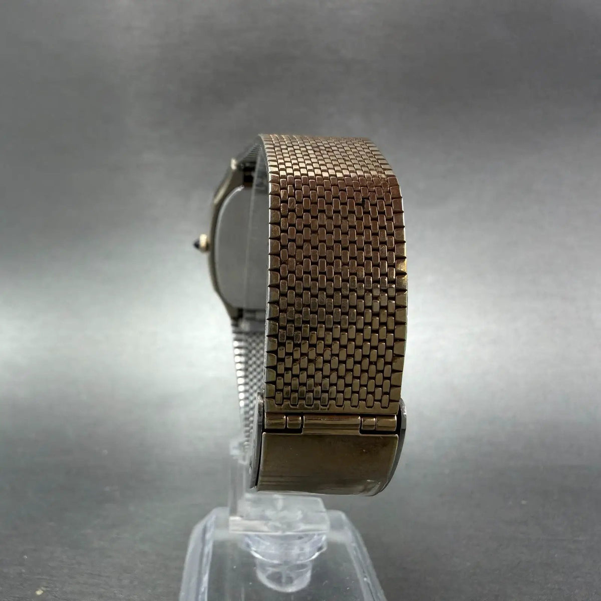 Seiko Dolce Watch Men 30mm Champagne Dial Gold Tone 5931-5450 New Battery ABCD7