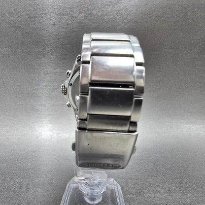 Citizen Eco-Drive Watch Men 43mm Black Dial Steel Ana Digi C652-S082072 Runs8