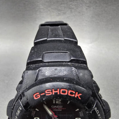 Casio G-Shock G-100 Watch Men 47mm Black Red Analog Digital 5158 PARTS5
