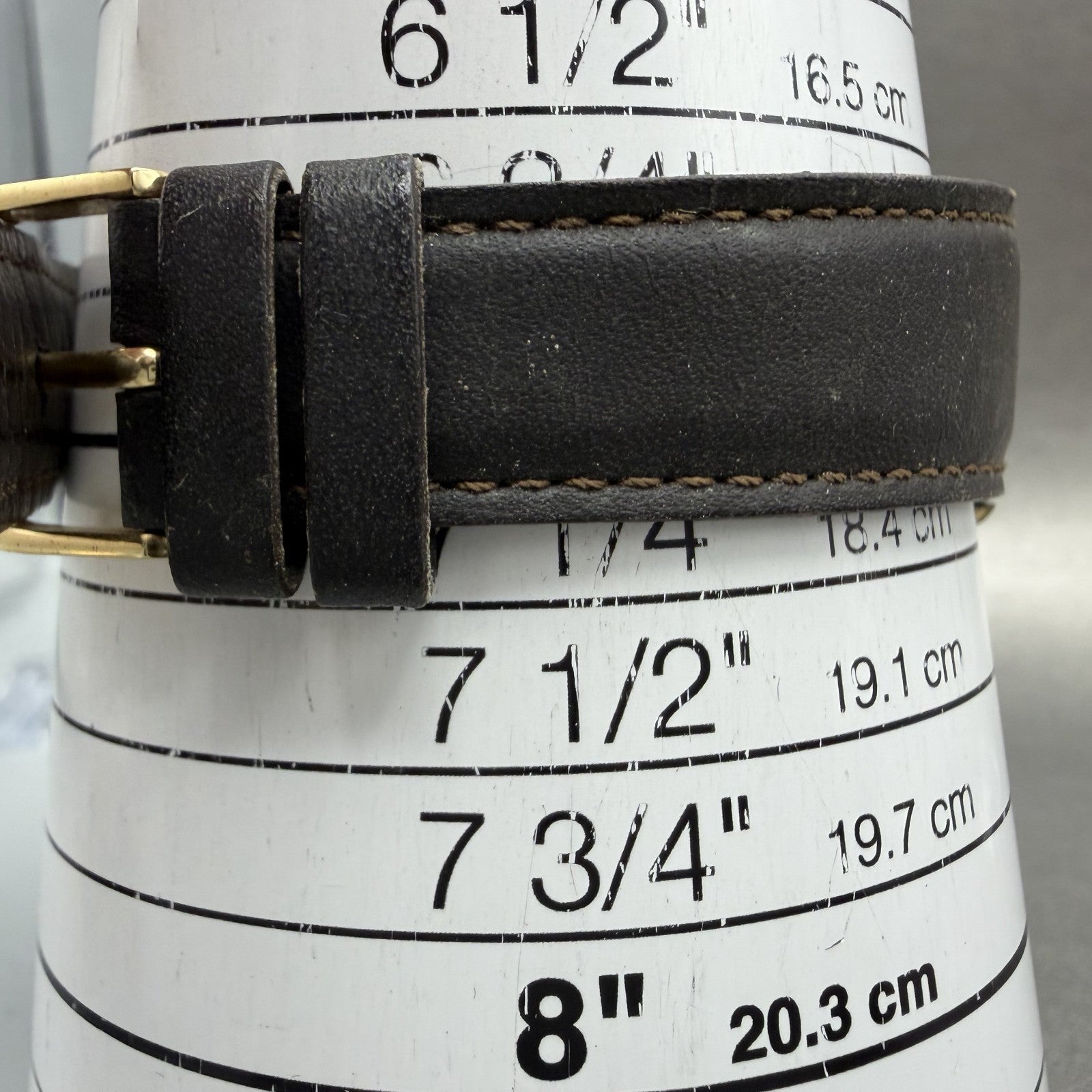 Seiko Dolce Tank Watch Men 26mm Black Dial Gold Tone Rectangle 5E31-5B90 PARTS11
