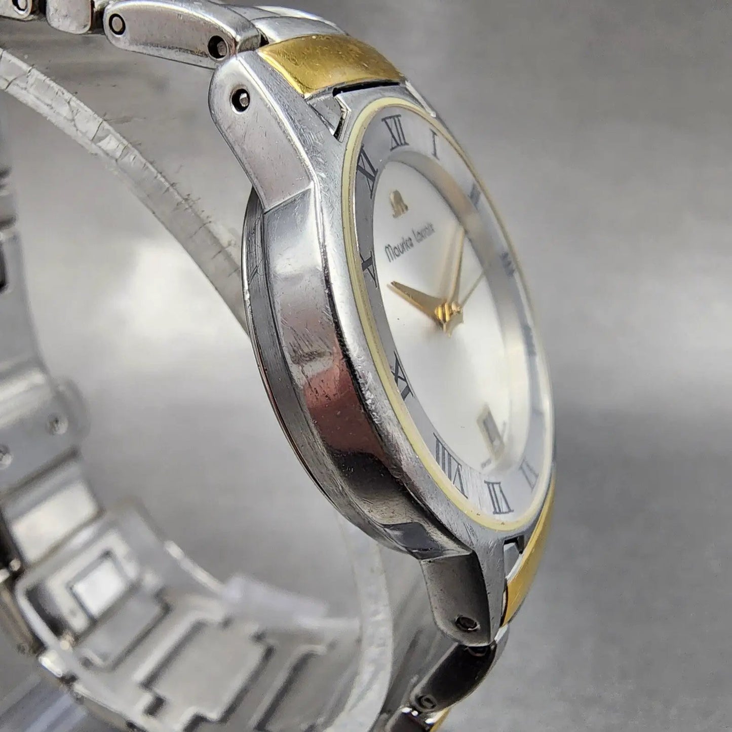 Maurice Lacroix Miros Watch Women 24mm Silver Dial Two Tone Date Round New Batt3