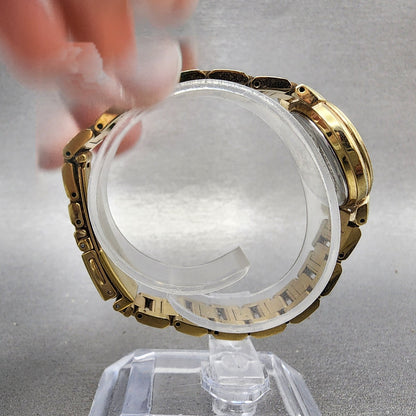 Citizen EcoDrive Xc Watch Women 25mm Pink Dial Gold Tone Runs H058T0165619