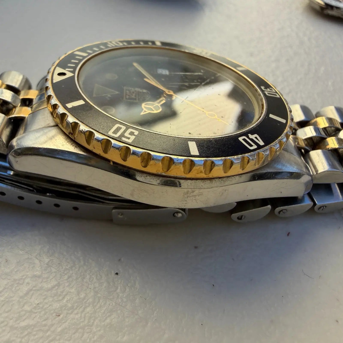 Tag Heuer Professional 200 Watch Men 38mm Black Dial Two Tone Date 980.020B PART4