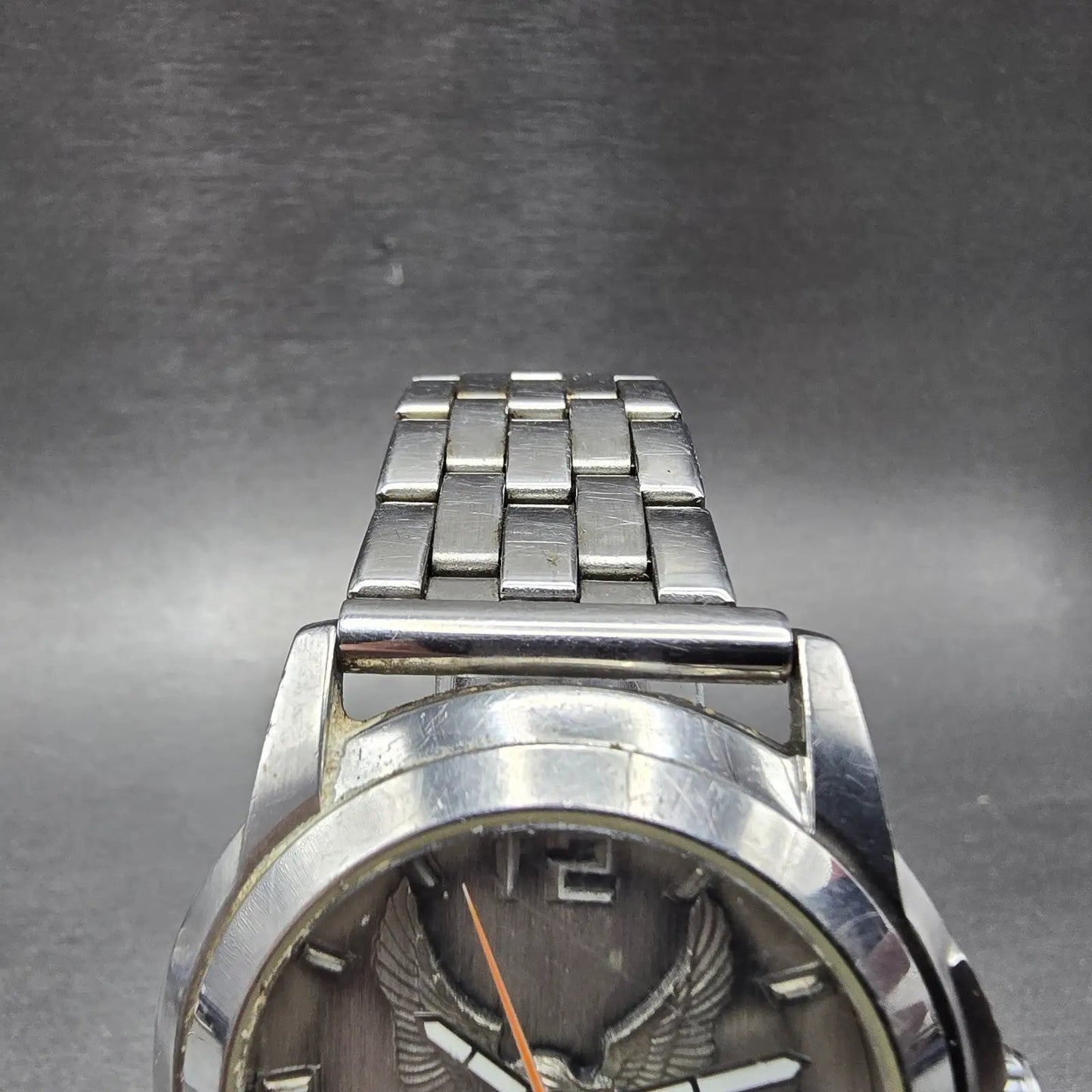 Bulova Harley Davidson Watch Men 40mm Silver Dial Silver Tone 76A12 New Battery4