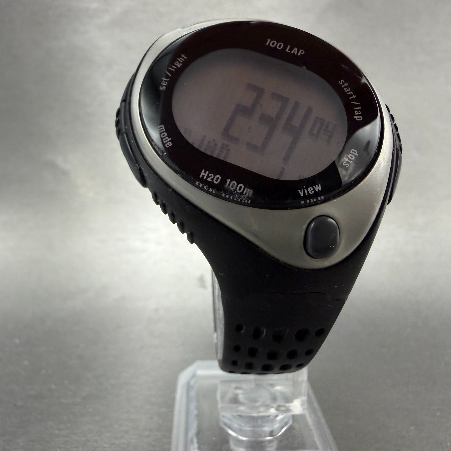 Nike Triax Bowerman Watch Women 42mm Black Silver Chronograph New Battery5
