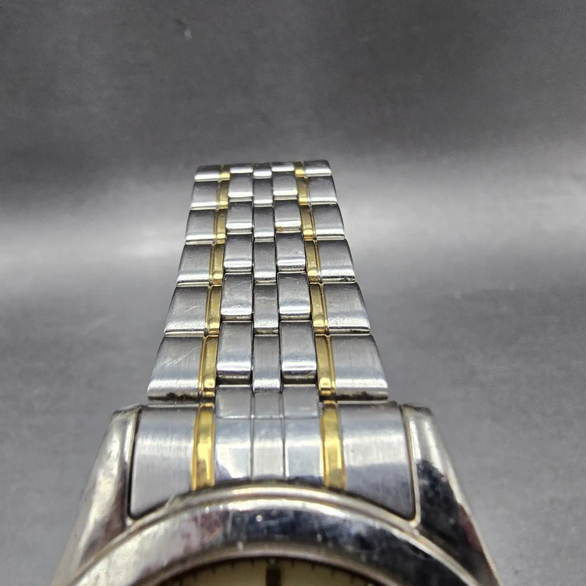 Citizen Junction Eco-Drive Watch Men 36mm Champange Dial Two Tone Daydate Works4