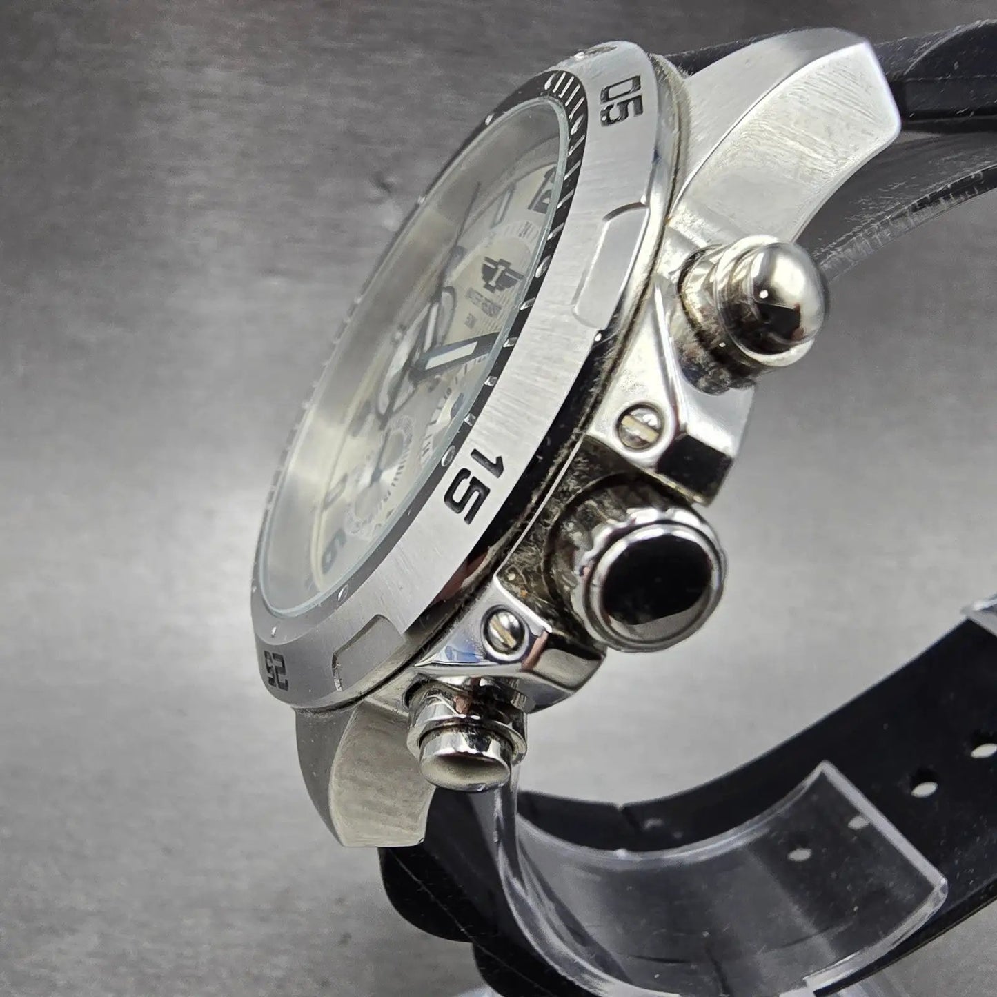 Invicta I Chronograph Dive Watch Men 45mm Silver Dial Steel IBI10015-002 New Bat3