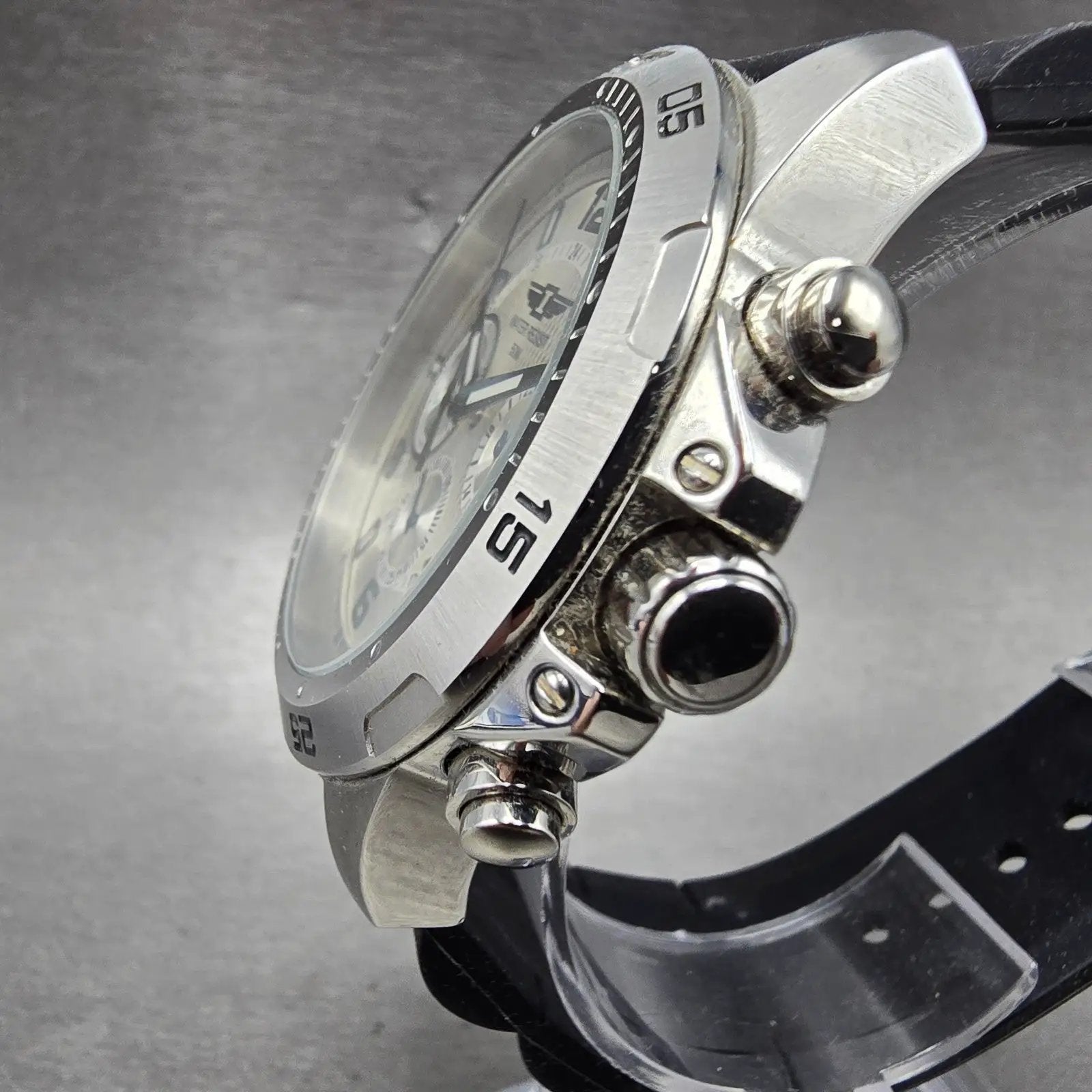Invicta I Chronograph Dive Watch Men 45mm Silver Dial Steel IBI10015-002 New Bat3